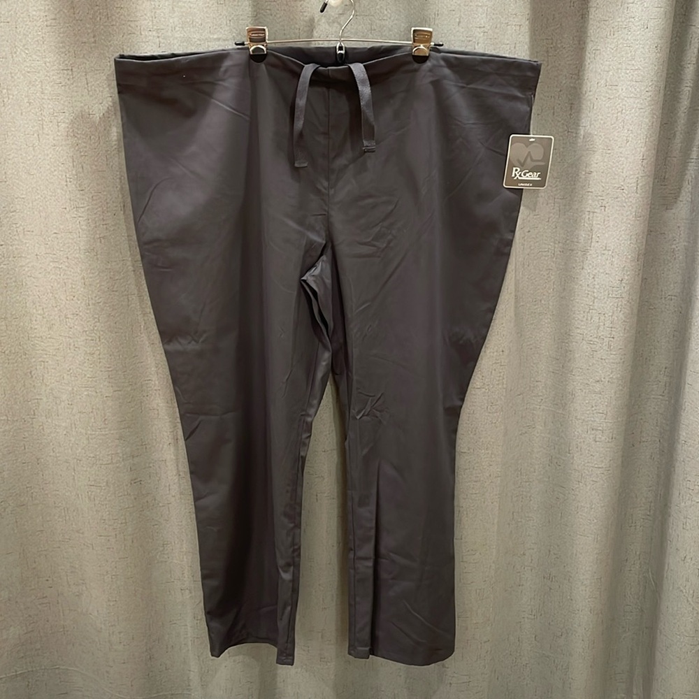 NWT Rx Gear Medical Nursing Work Scrub Pants, Drawstring Men’s Women’s 3x Grey